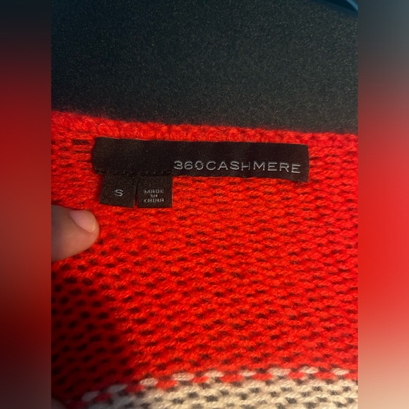 360 Cashmere Color Block Knit Sweater - Picture 3 of 5